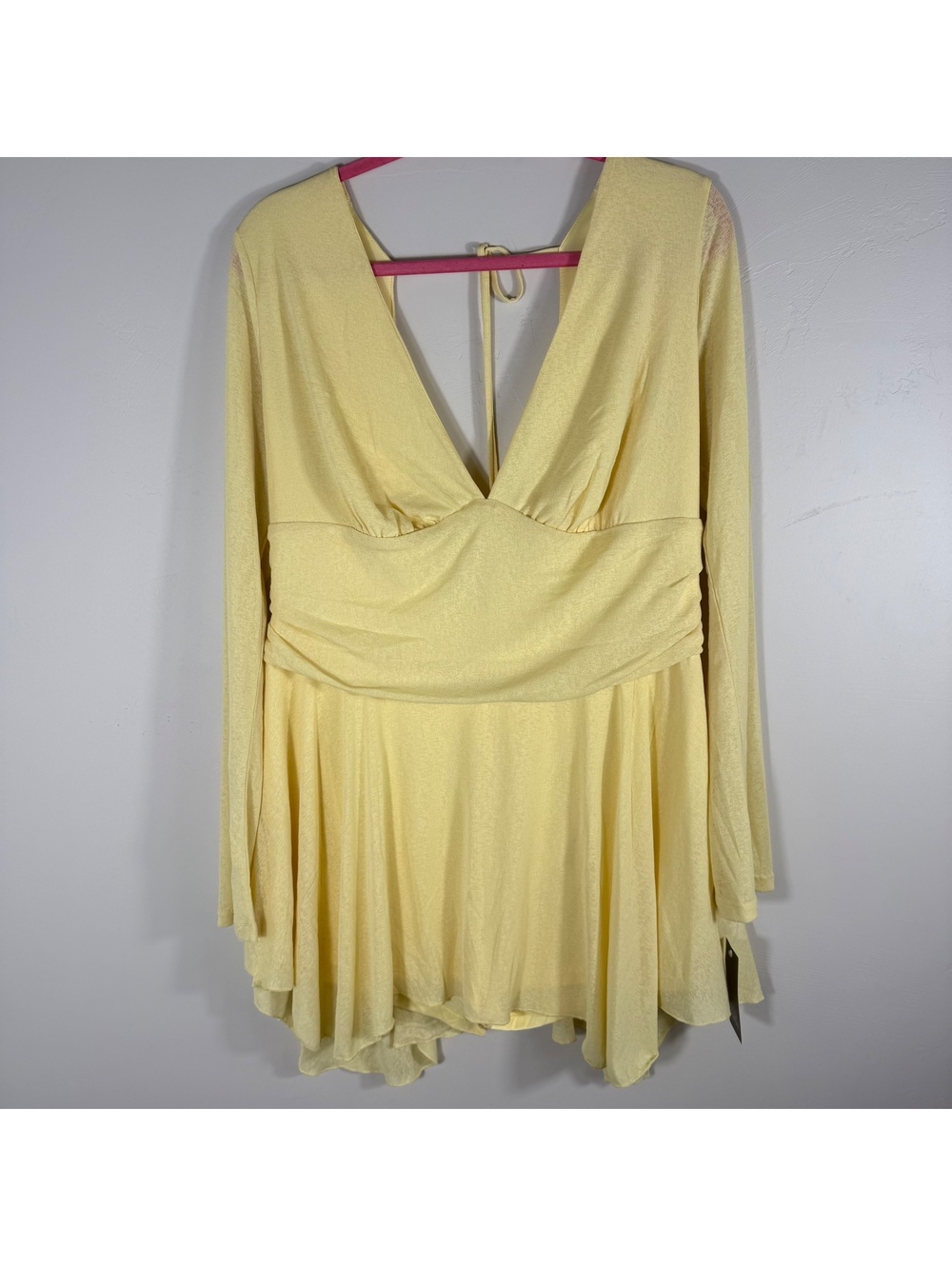 Wild Fable Cottagecore Butter Yellow Dress with Biker Shorts | XXL